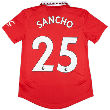 2022-23 Manchester United Maillot Domicile Sancho #25 Femme S