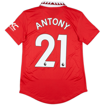 2022-23 Manchester United Maillot domicile Antony #21 (S Femme)