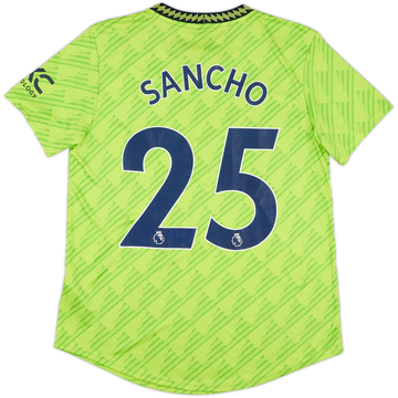 2022-23 Manchester United Maillot Third Sancho #25 (Taille L Femme)
