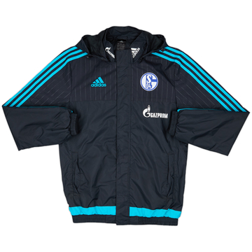 2015-16 Schalke adidas Veste de pluie à capuche - 9/10 - (S)