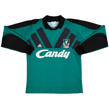 1991-92 Liverpool Maillot GK - 8/10 - (M)