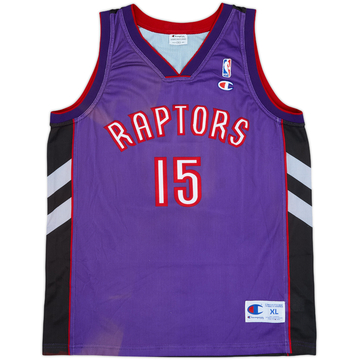 1999-03 Toronto Raptors Carter #15 Champion Maillot extérieur - 7/10 - (XL)