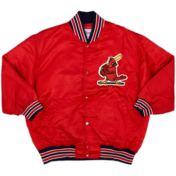 1980s St. Louis Cardinals Starter Veste universitaire en satin - 7/10 - (L)