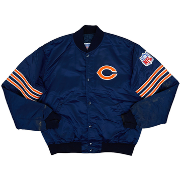 1980s Chicago Bears Starter Veste teddy en satin - 6/10 - (L)