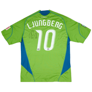 2009-10 Seattle Sounders Maillot domicile version match signé Ljungberg #10