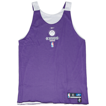 2001-06 Sacramento Kings Reebok Maillot d'entraînement réversible XL