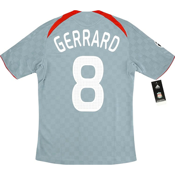 2008-09 Liverpool Maillot extérieur LDC édition joueur Gerrard #8 (S)