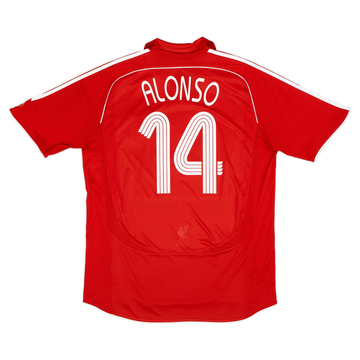 2006-08 Liverpool Maillot domicile Alonso #14 - 6/10 - (S)