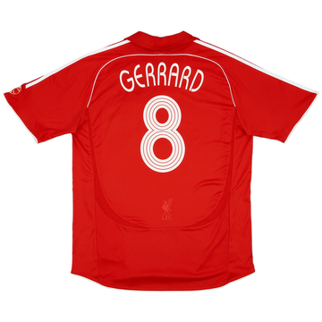 2006-08 Liverpool Maillot Domicile Gerrard #8 - 8/10 - (S)