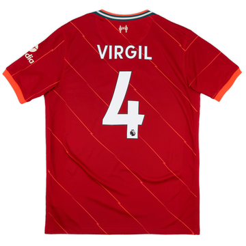 Maillot domicile Liverpool 2021-22 Virgil #4 - 8/10 - (S)
