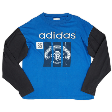 1994-95 Rangers adidas Maillot ML version joueur #35 - 6/10 - (L)