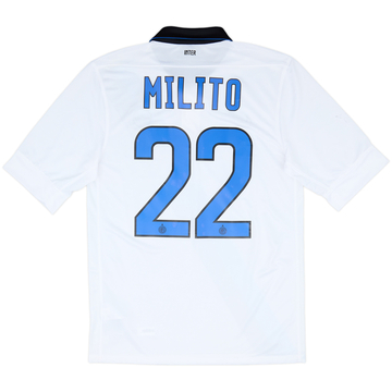 2011-12 Inter Milan Maillot extérieur Milito #22 - 6/10 - (S)
