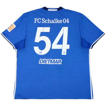 2016-18 Schalke Maillot Domicile Dietmar #54 - 7/10 - (XXL)
