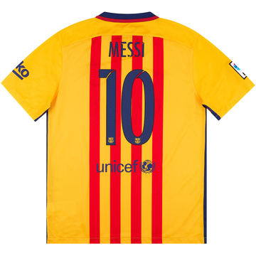 2015-16 Barcelona Maillot extérieur Messi #10 - Neuf - (S)