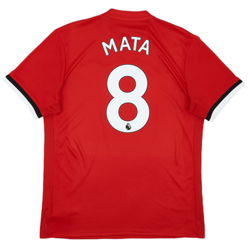 2017-18 Manchester United Maillot Domicile Mata #8 - 8/10 - (S)