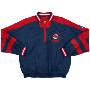 1990s Cleveland Indians Pro Player 1/4 Zip Veste coupe-vent réversible - 8/10 - (M)