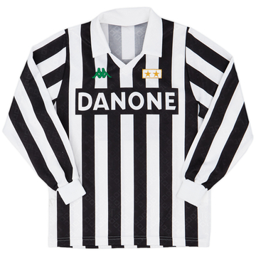 1992-94 Juventus Maillot Domicile Manches Longues - 8/10 - (S)