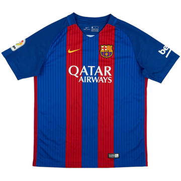 2016-17 Barcelona Maillot Domicile - 8/10 - (XL.Boys)