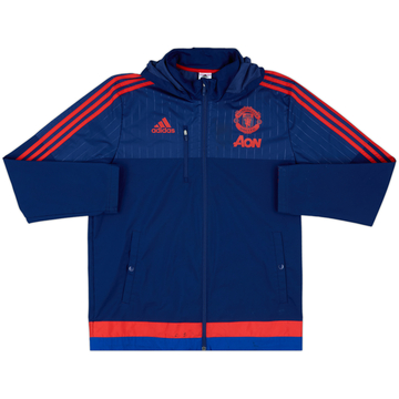 2015-16 Manchester United adidas Imperméable à capuche - 8/10 - (L)