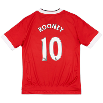 2015-16 Manchester United Maillot Domicile Rooney #10 - 10/10 - (M.Boys)