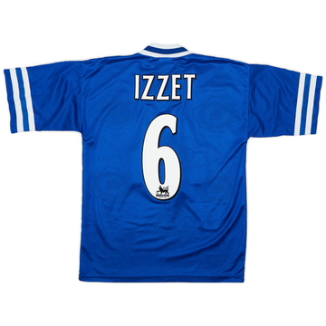 1996-98 Leicester Maillot domicile Izzet #6 - 9/10 - (XS)