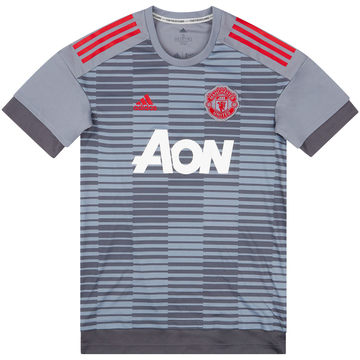 2018-19 Manchester United adidas Maillot d'entraînement pré-match - 7/10 - (S)