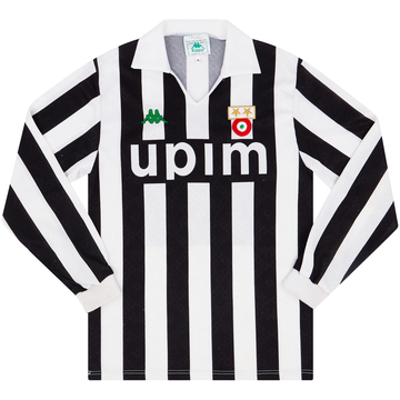 1990-91 Juventus Maillot domicile ML - 8/10 - (S)