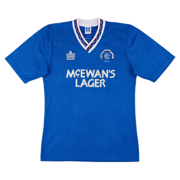 1990-92 Rangers Maillot Domicile - 8/10 - (S)