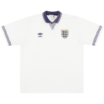 1990-92 England Maillot domicile - 5/10 - (XL)