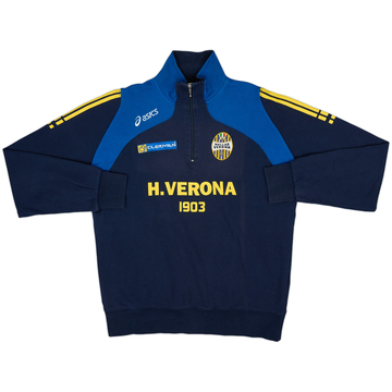 2007-08 Hellas Verona Asics Haut d'entraînement 1/4 zip - 6/10 - (L)