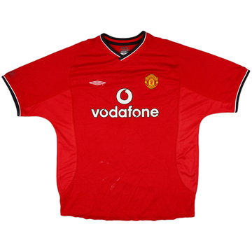 2000-02 Manchester United Maillot Domicile - 5/10 - (XL)