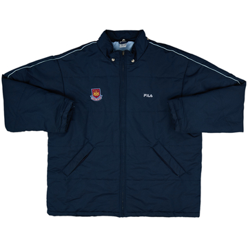 2000-03 West Ham Fila Manteau de banc rembourré - 8/10 - (XL)