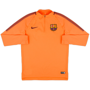 2017-18 Barcelona Nike Haut d'entraînement 1/4 zip - 7/10 - (M)