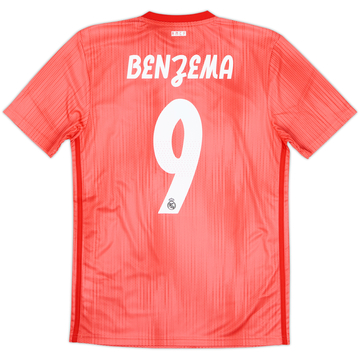 2018-19 Real Madrid Maillot third Benzema #9 (S)
