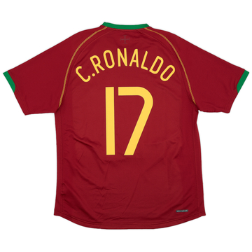 2006-08 Portugal Maillot Domicile C.Ronaldo #17 - 6/10 - (S)