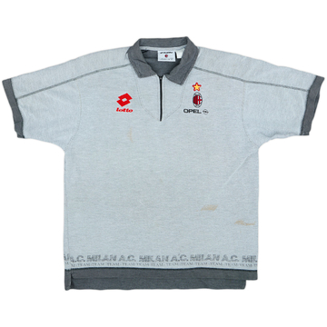 1995-96 AC Milan Lotto Polo zippé - 5/10 - (XL)