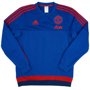 2015-16 Manchester United adidas Sweat-shirt - 9/10 - (S)