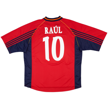 1998-99 Spain Maillot Domicile Raul #10 - 9/10 - (XXL)