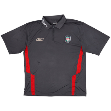 2004-05 Liverpool Reebok Polo zippé 1/4 - 5/10 - (L)