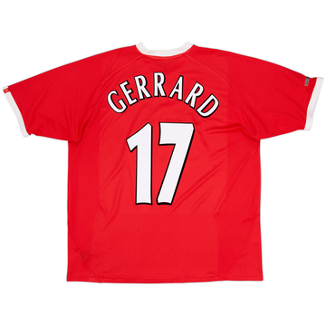 2001-03 Maillot Liverpool CL Gerrard #17 - 8/10 - (L)