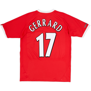 2001-03 Liverpool Maillot CL Gerrard #17 - 9/10 - (M)
