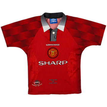1996-98 Manchester United Maillot domicile - 8/10 - (M. Garçons)