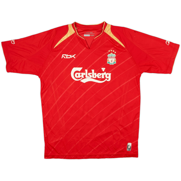 2005-06 Liverpool CL Maillot domicile - 5/10 - (M)