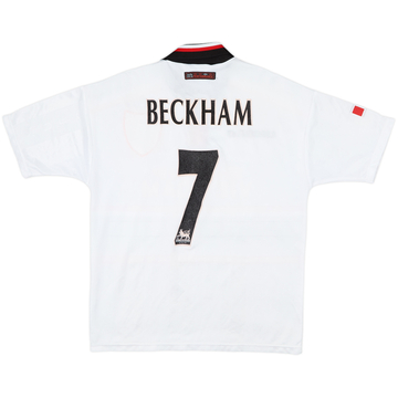 1997-99 Manchester United maillot extérieur Beckham #7 - 8/10 - (Y)