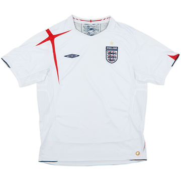 2005-07 England Maillot Domicile - 4/10 - (L)