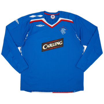 2007-08 Rangers Maillot domicile manches longues - 4/10 - (XXL)