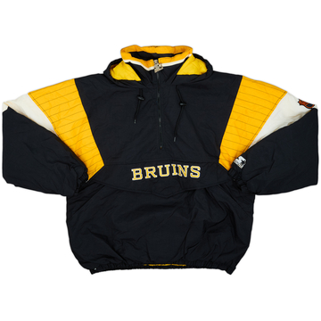 Années 90 Imperméable Starter Boston Bruins demi-zip - 9/10 - (XL)