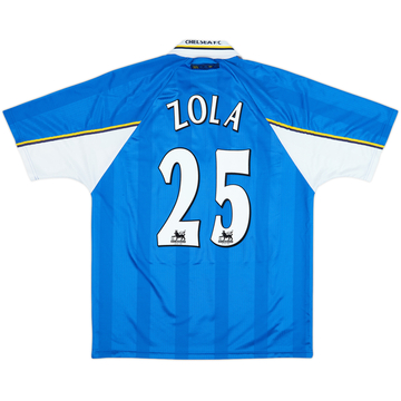 1997-99 Chelsea Maillot domicile Zola #25 - 9/10 - (XL)