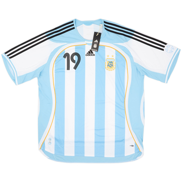 2006 Argentina adidas Réédition Maillot Domicile Messi #19 (XL)