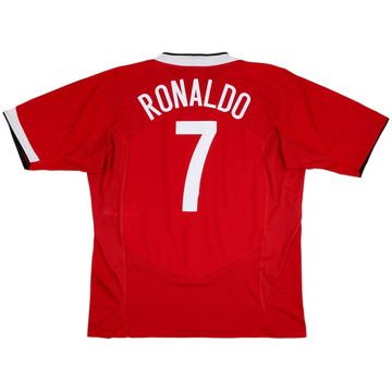 2004-06 Manchester United Maillot Domicile Ronaldo #7 - 8/10 - (XXL)